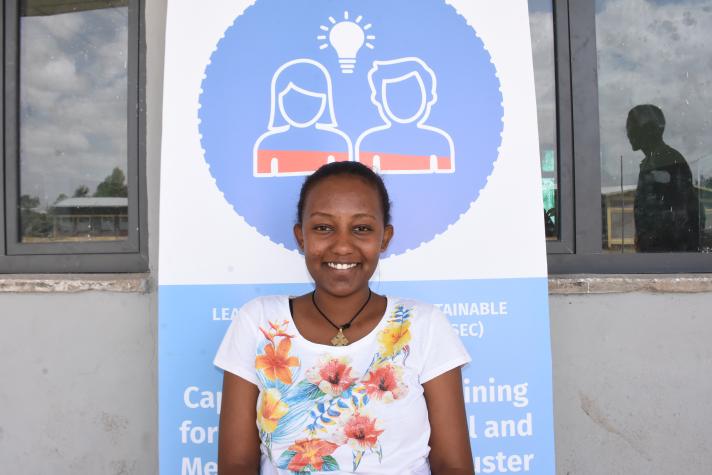 Bethelhem received the comprehensive training in leather craftmanship. ©UNIDO