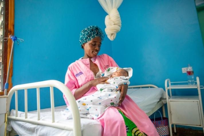 Buchumi, a 35-year-old mother of five benefits from maternity unit in Natukobenyo hospital. © UNHCR/Charity Nzomo