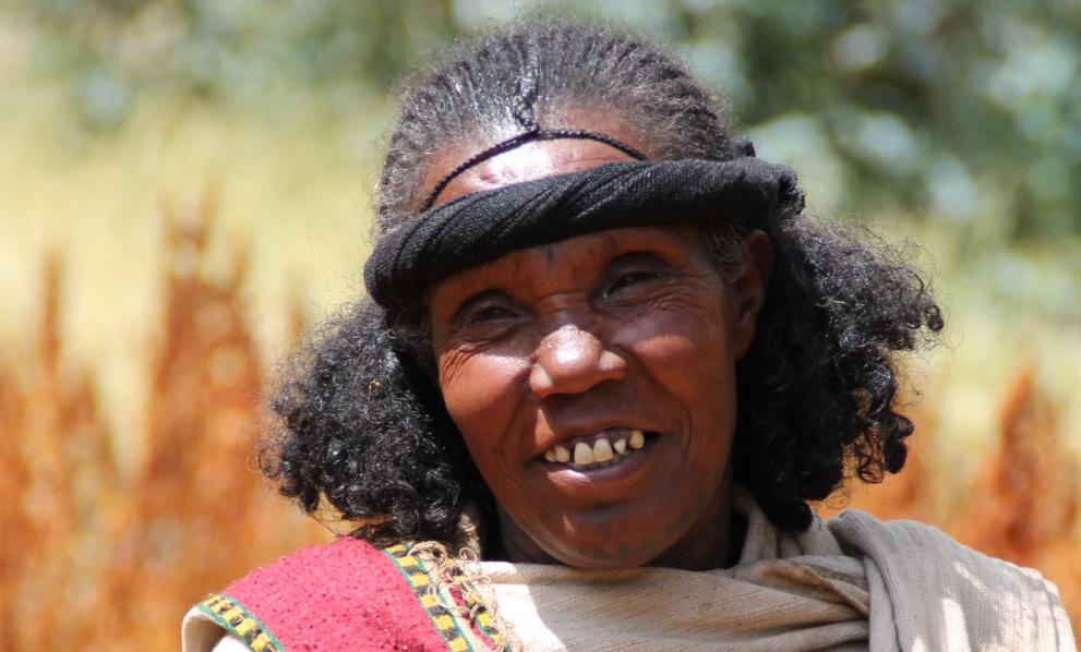 Ayale Ejigu in her field of quinoa - @European Union Ayale Ejigu in her field of quinoa - @European Union