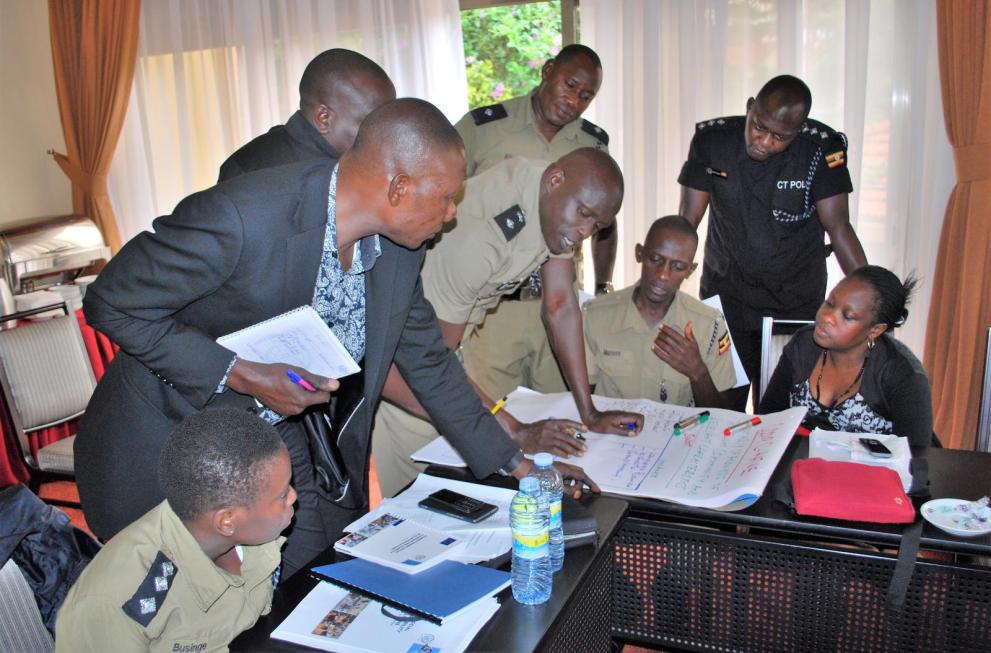 Police officers discussing how to promote human rights - @European Union