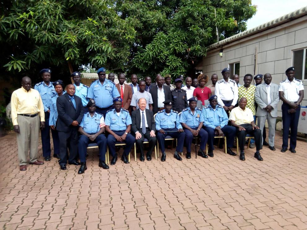 Participants of the workshop for border agencies held at Nimule on 23-24 May 2018.