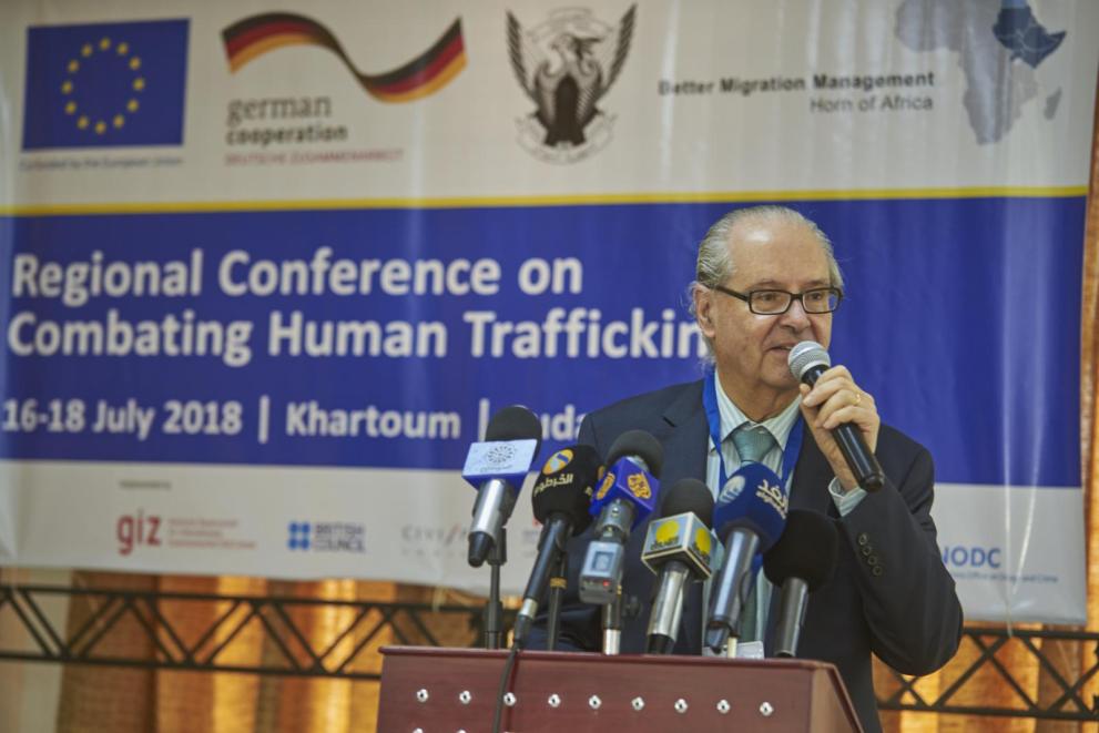 Ambassador Jean Michel Dumond gave an opening speech at the conference.