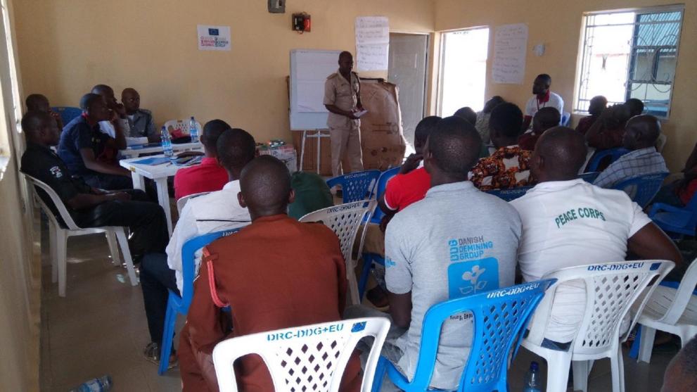 Training on Early Warning and Early Response (EWER) procedures facilitated by five Government Security Agencies in Hurda community, Mubi North LGA, Adamawa State. November 2018