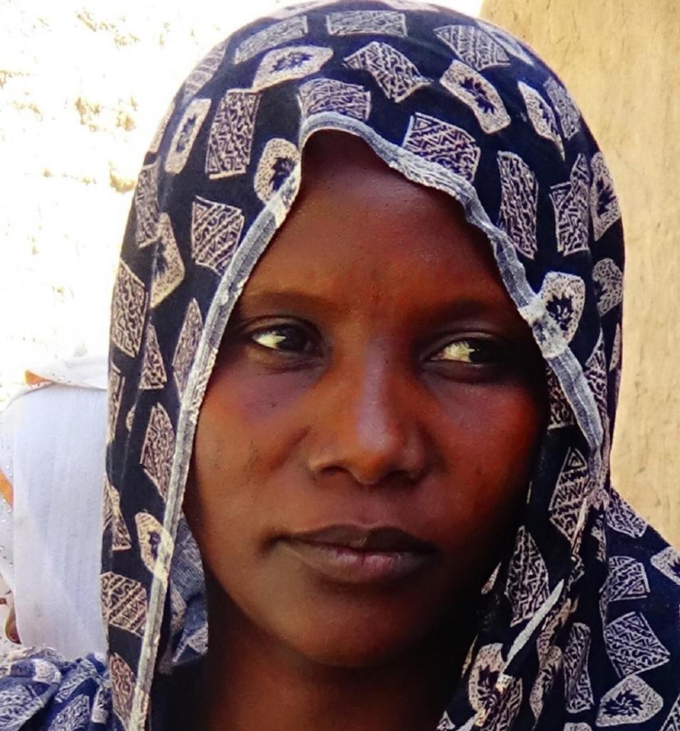 Bébé Adoulaye, 32 ans, bénéficie des activités du projet RESTE au Tchad