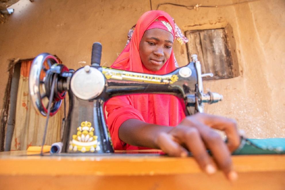 In Nigeria, Rafiatu wants to be educated and self-sufficient so she can set a good example for others