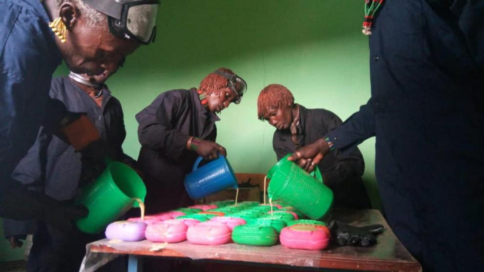 SEEK is engaging cooperatives and associations and has already procured their whole stock of soap SEEK is engaging cooperatives and associations and has already procured their whole stock of soap