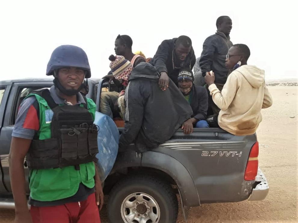 83 Migrants abandoned by smugglers in the Sahara have been rescued by the EU-IOM Joint Initiative "Search and Rescue" operation