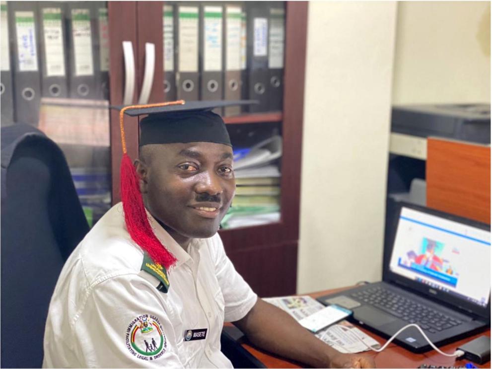 Apollo Masete immigration official from Uganda