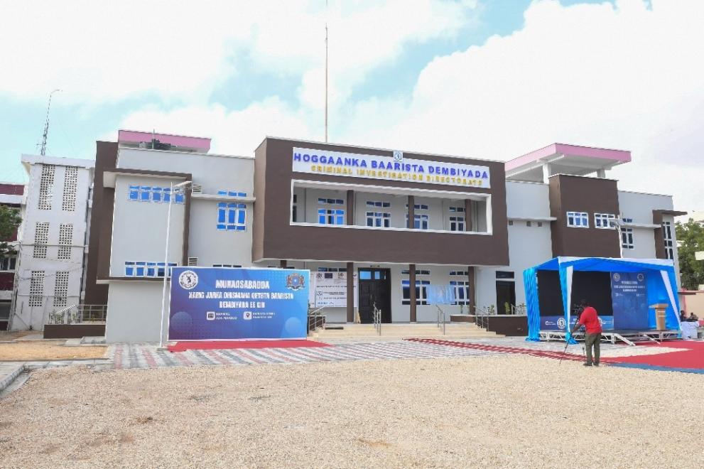 Inauguration of the new CID Headquarters in Mogadishu, March 2024 @UNOPS_Somalia.