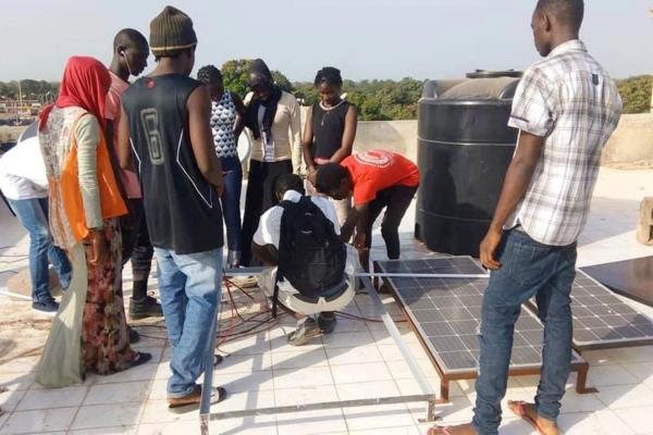 Gambian youth trained in the areas of solar and satellite systems and CCTV