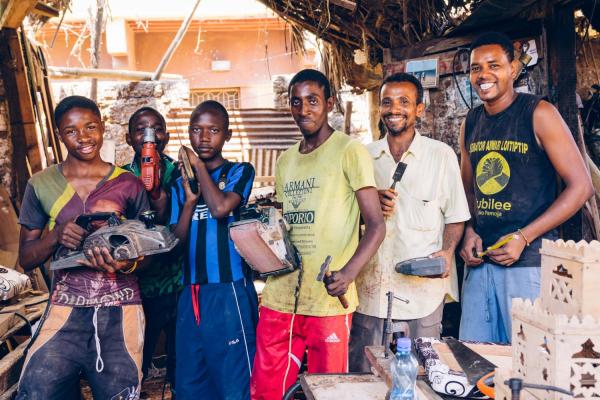 Maja Ali's capentry workshop - @Aga Khan Foundation