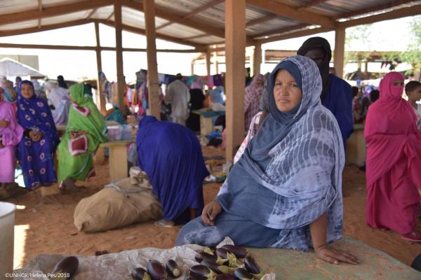 Today I sold 4kg of aubergines. With the money I will buy oil and meat for the family