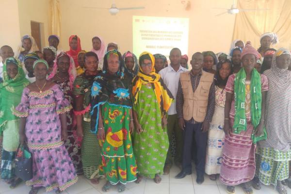 Au Burkina Faso, le FFU soutient la soutenir la formation des réseaux de coordination de femmes égale pour renforcer durablement la résilience des communautés vulnérables à l'insécurité alimentaire