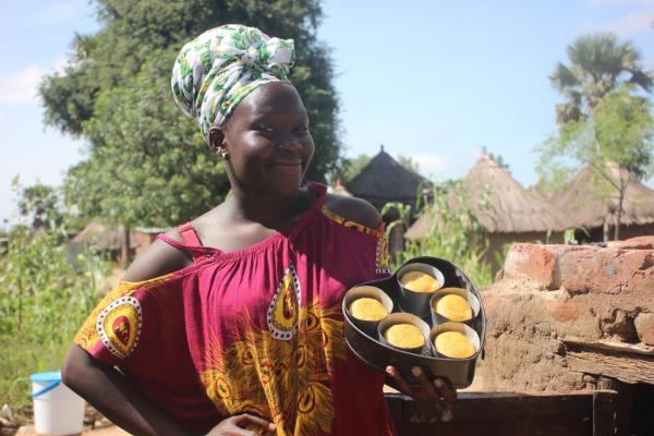 Harriet Juru now makes a living from her pastries