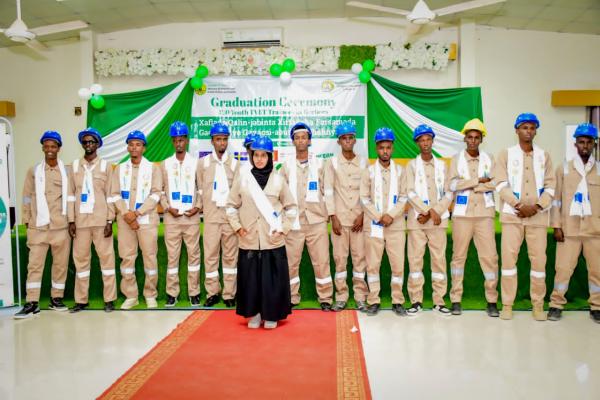Ugbaad Mohamed Omar at the TVET Training Graduation Ceremony in Berbera, Somaliland © Concern Worldwide