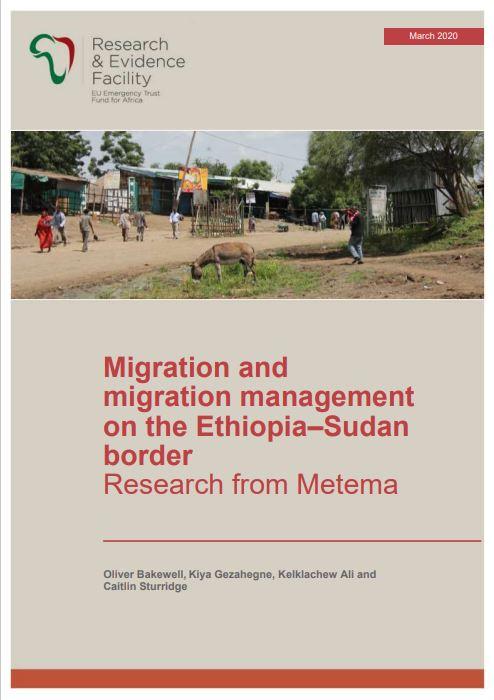Migration and migration management on the Ethiopia–Sudan border