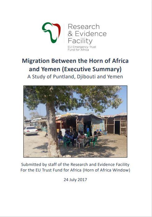 Migration Between the Horn of Africa  and Yemen: A Study of Puntland, Djibouti and Yemen